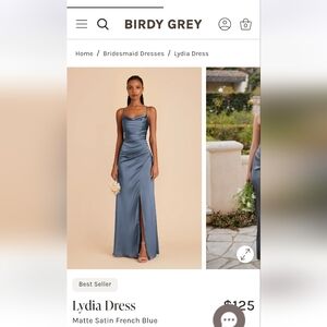 Birdy Grey Lydia Matte Satin Dress